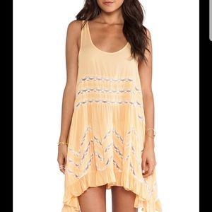 Free people lightweight lace slip dress bohemian